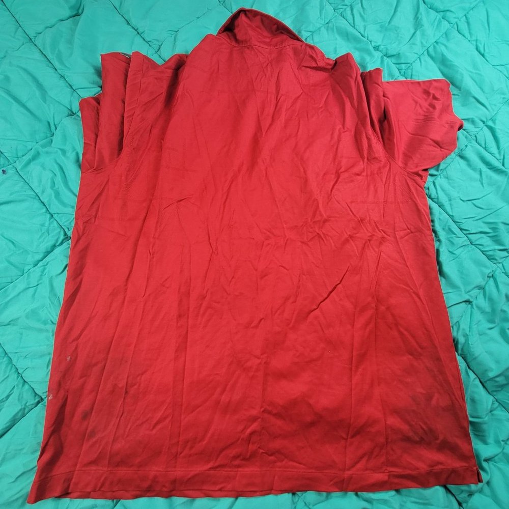 Nike Tiger Woods Collection Mens 2XL XL Short Sleeve Golf Polo Shirt Red AES - Picture 2 of 12